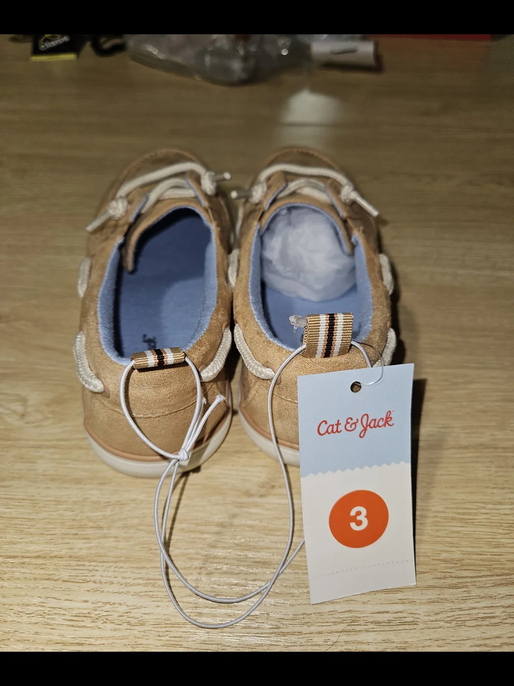 Cat & Jack Tan Moccasin-Style Kids Shoes